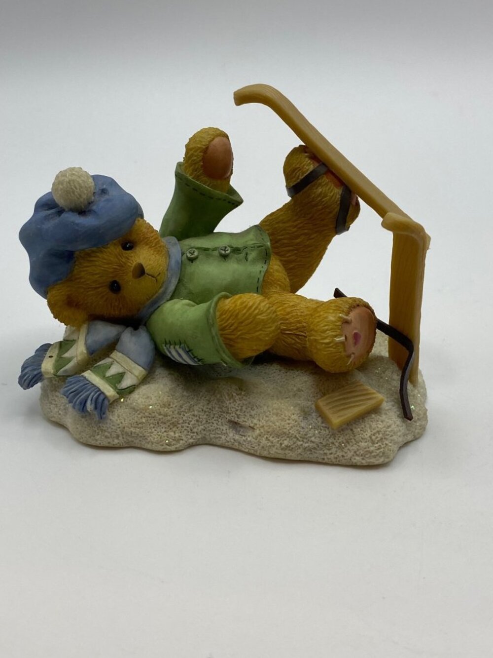 1997 Cherished Teddies Spencer Figurine "Im Head Over Skis For You" Skiing Bear